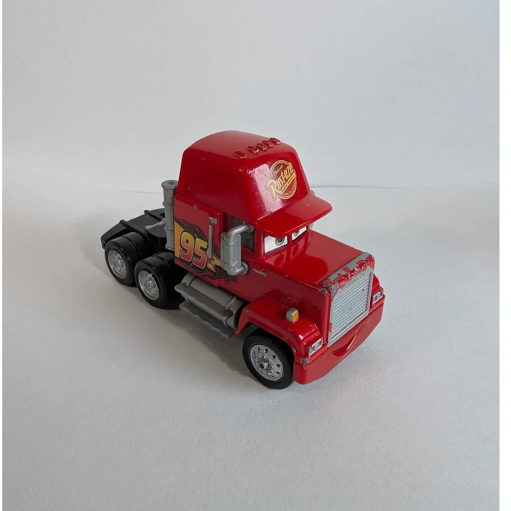 Disney Pixar Cars Mattel Mack Hauler Diecast Semi Truck Red Rust-eze 95